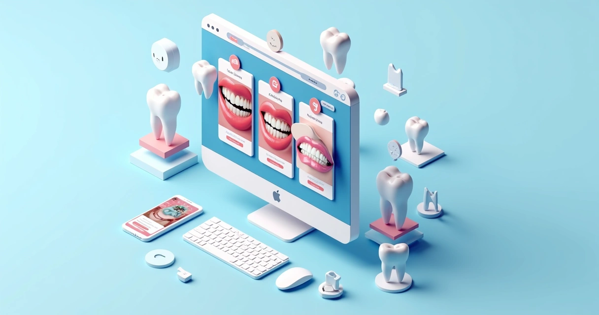 Anúncio odontológico destacado, segmentado por tratamento 