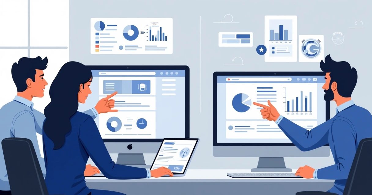 Anúncios segmentados em redes sociais em múltiplas telas 