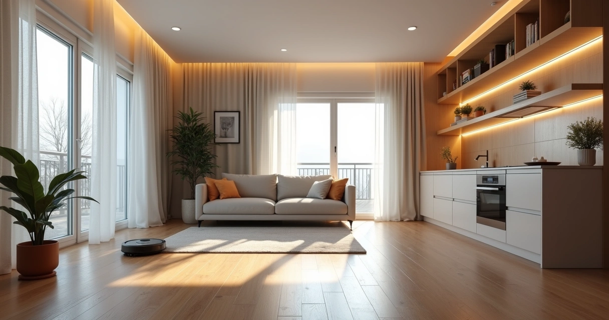 Apartamento moderno com automação residencial e iluminação em Paulínia 