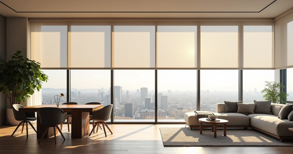 Apartamento em São José dos Pinhais com persiana sob medida e vista para a cidade 