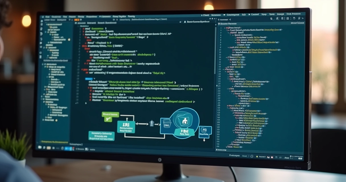 Tela mostrando API de banco digital integrada a sistema de gestão 