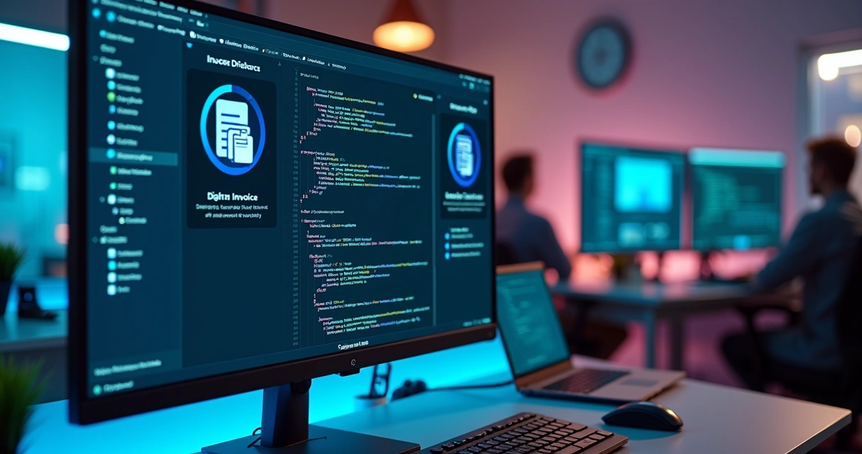 Dashboard mostrando integração de API de nota fiscal