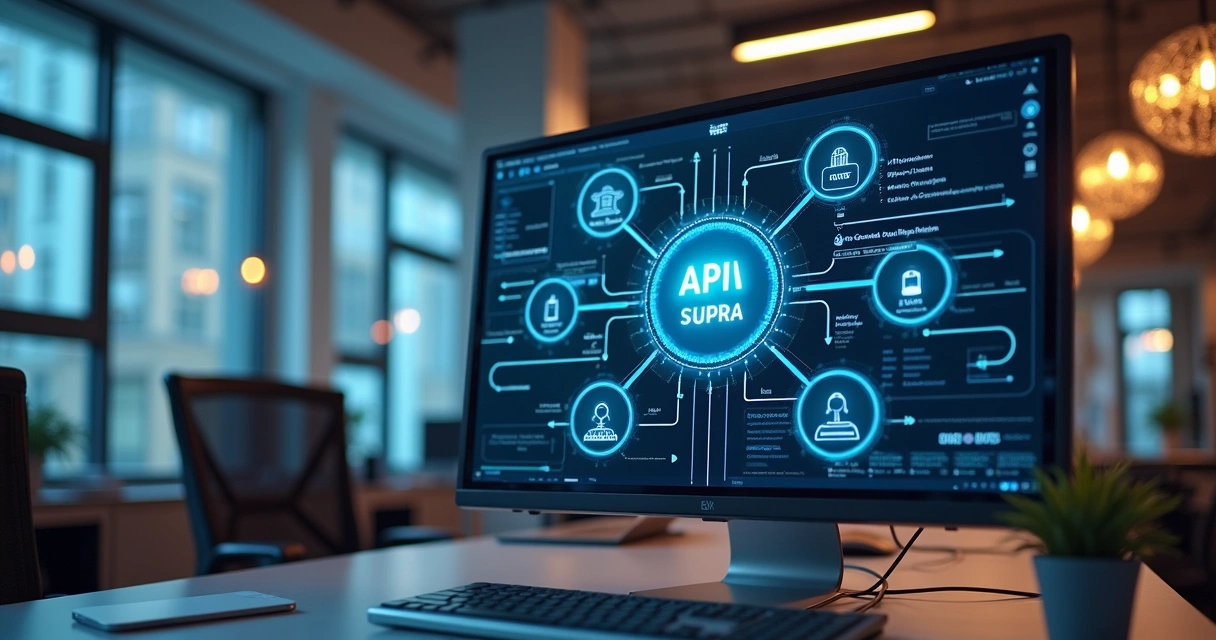 Integração de API conectando dados de empresas a um sistema de CRM 