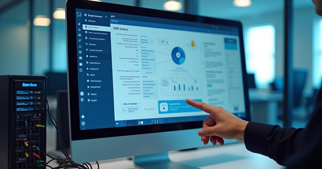 Interface gráfica mostrando integração de API de dados cadastrais 