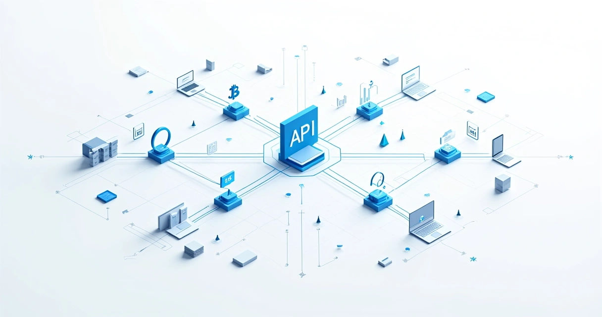 Integração de APIs conectando sistemas bancários e pagamentos 