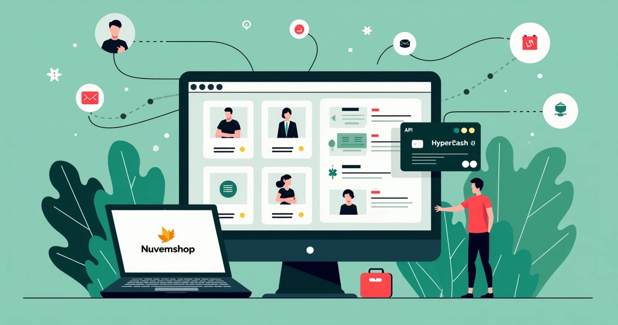 Tela de API conectando loja de dropshipping com fornecedores e meios de pagamento 