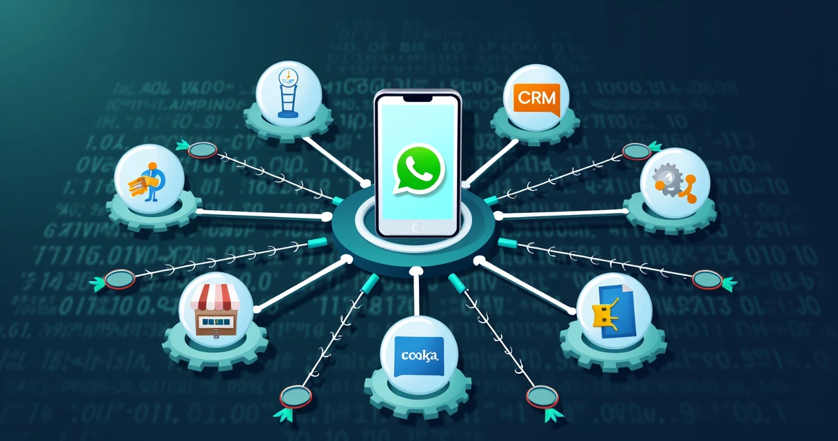 Integração via API entre WhatsApp e sistemas de atendimento