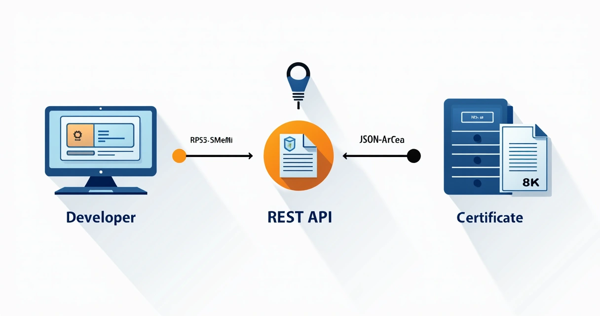 Fluxo de integração API para NFS-e com destaque para DPS, JSON e certificado digital 