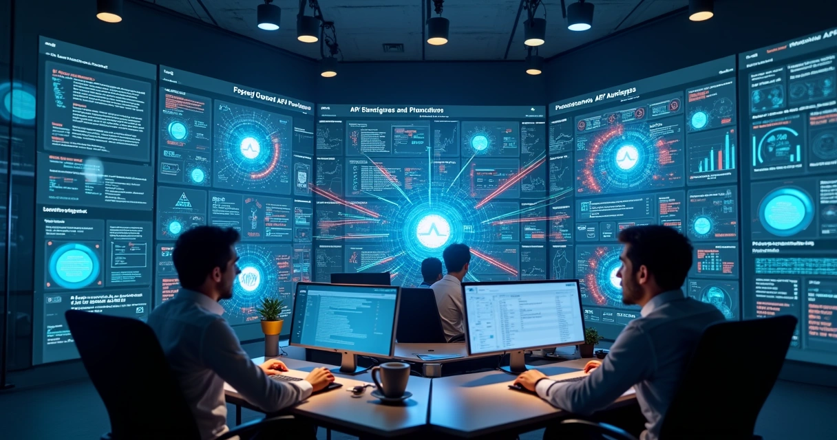 Painel mostrando integração de API com sistemas e IA 