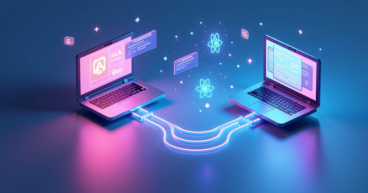 API integration diagram connecting Laravel and React 
