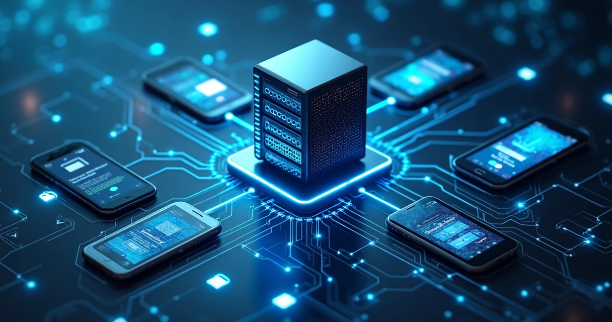 Interface mostrando APIs bancárias conectando vários aplicativos 