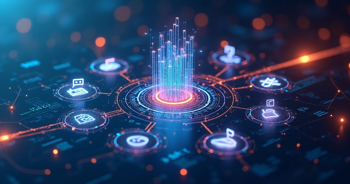 Tela de API aberta conectando diferentes sistemas de gestão 