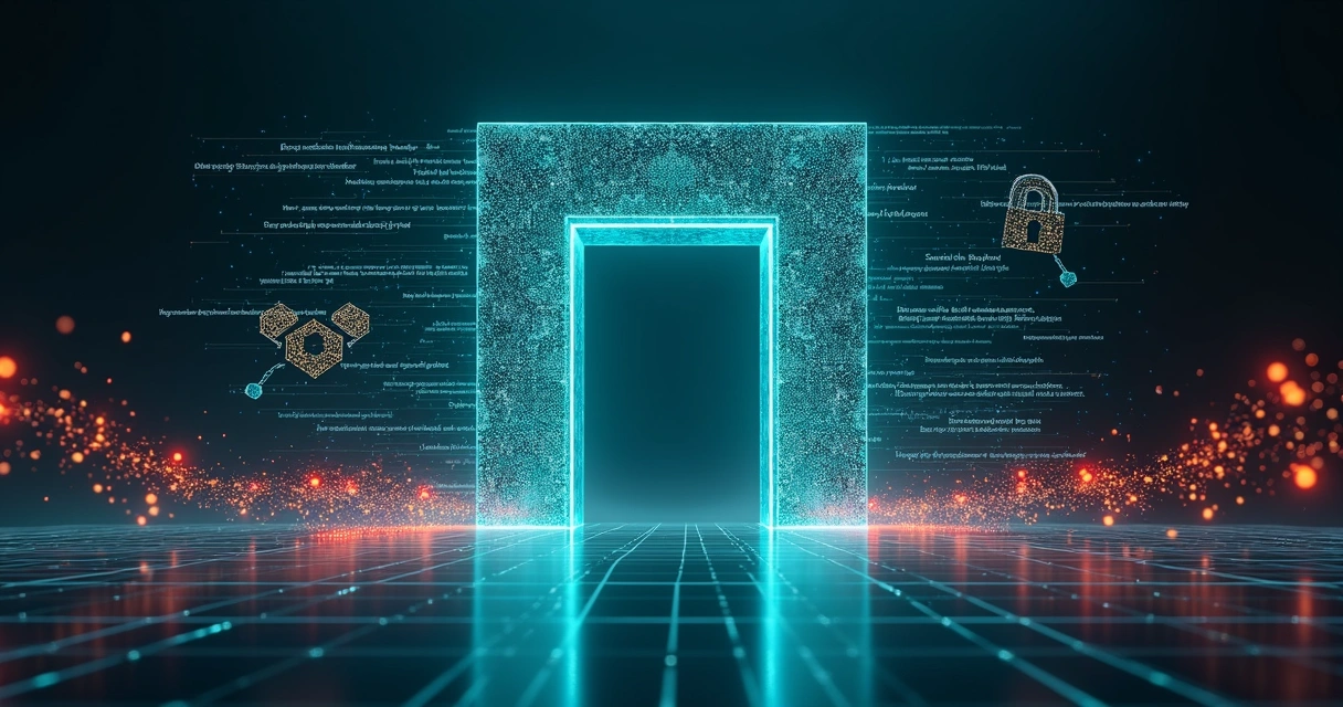 Conceptual digital gate of a web application blocking malicious code streams 