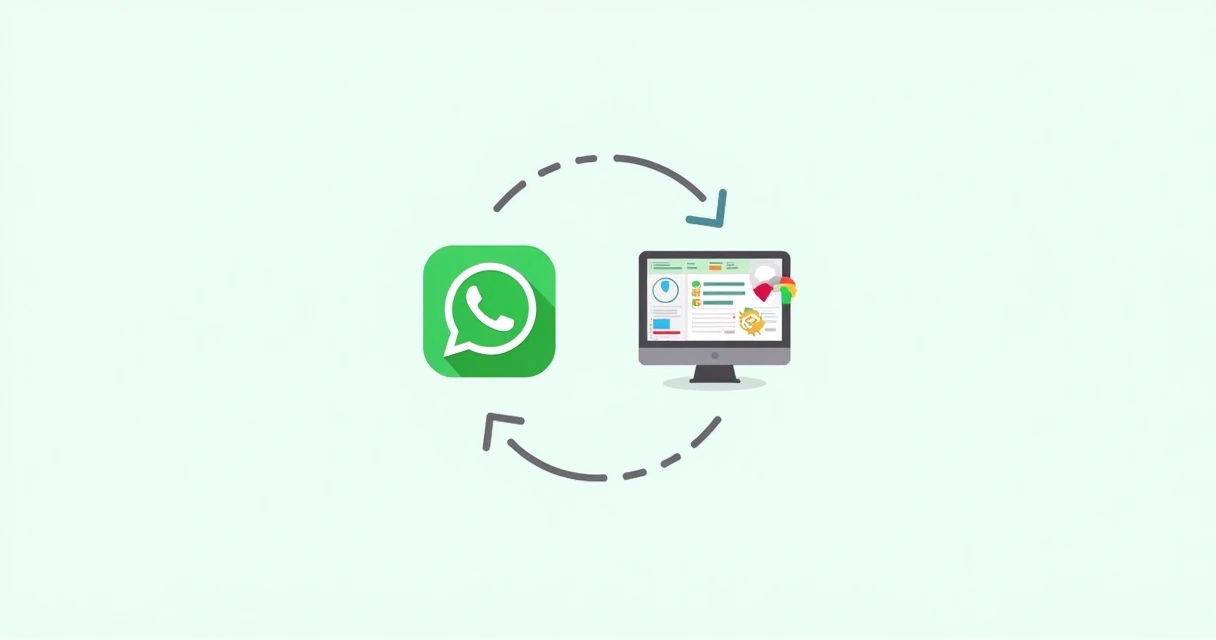Fluxo de integração entre WhatsApp API e CRM 