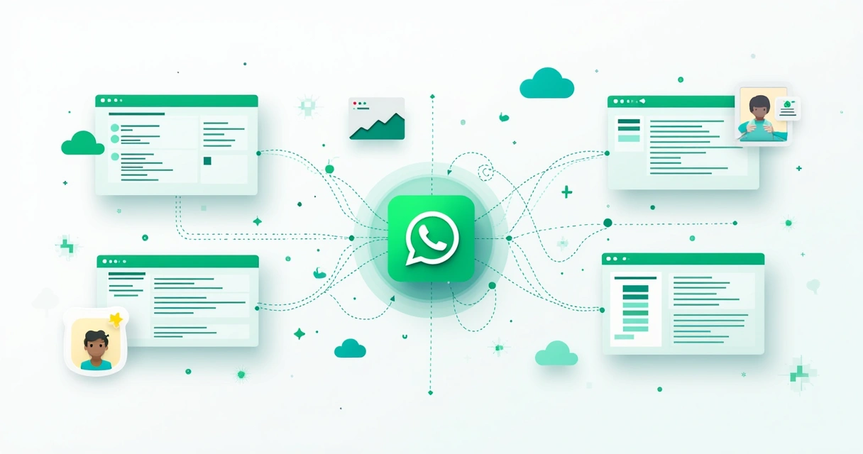 Representação de integração API WhatsApp 