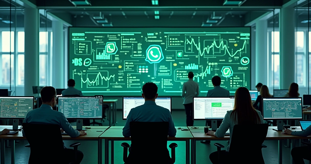 Painel centralizado controlando múltiplos números do WhatsApp. 