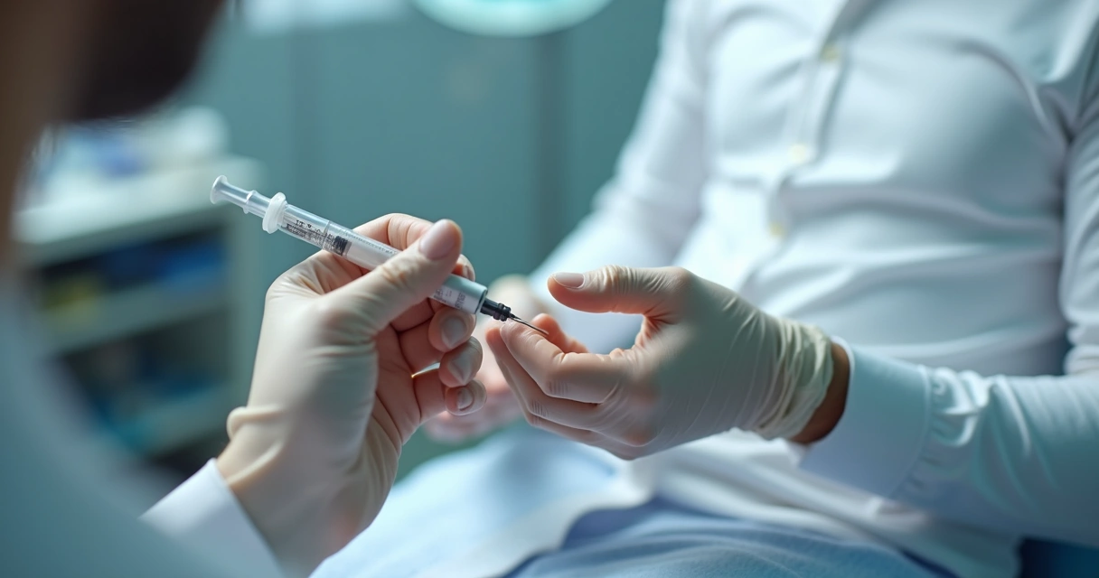 Procedimento de preenchimento peniano realizado em consultório 