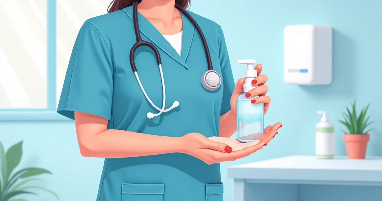 Técnicas adequadas para aplicação de antissépticos nas mãos 1 Técnica correta de aplicação de antisséptico por profissional de saúde