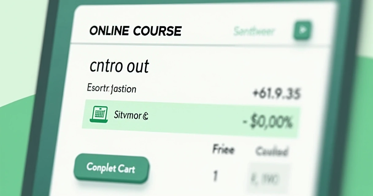 Aplicação de cupons em cursos online no momento da compra