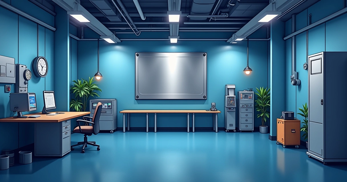 Diploma de aço inox em ambiente industrial 