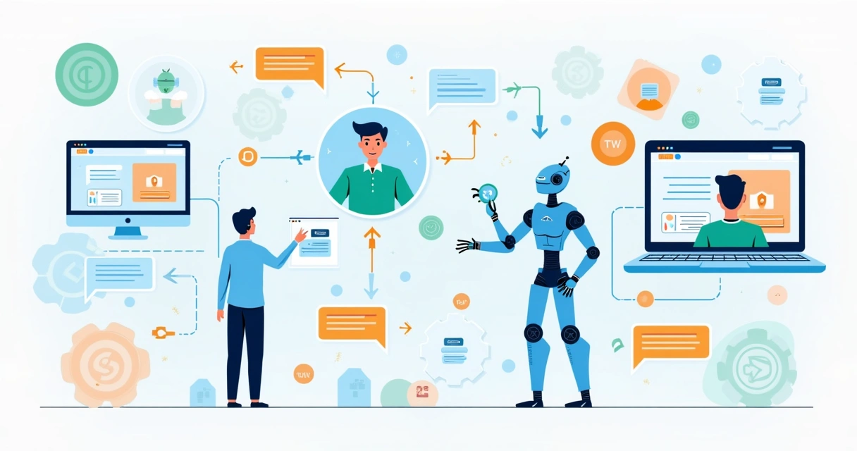 Fluxo visual de bot conduzindo onboarding digital 