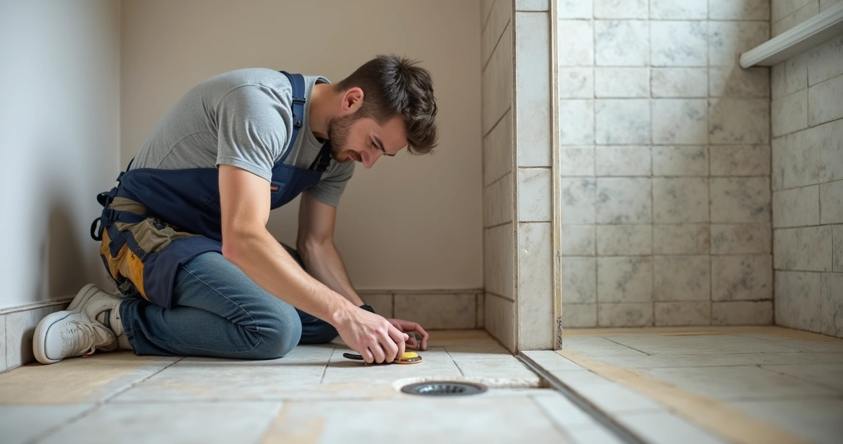Como Escolher Pisos Antiderrapantes para Banheiro 2 Técnico instala piso antiderrapante em banheiro residencial
