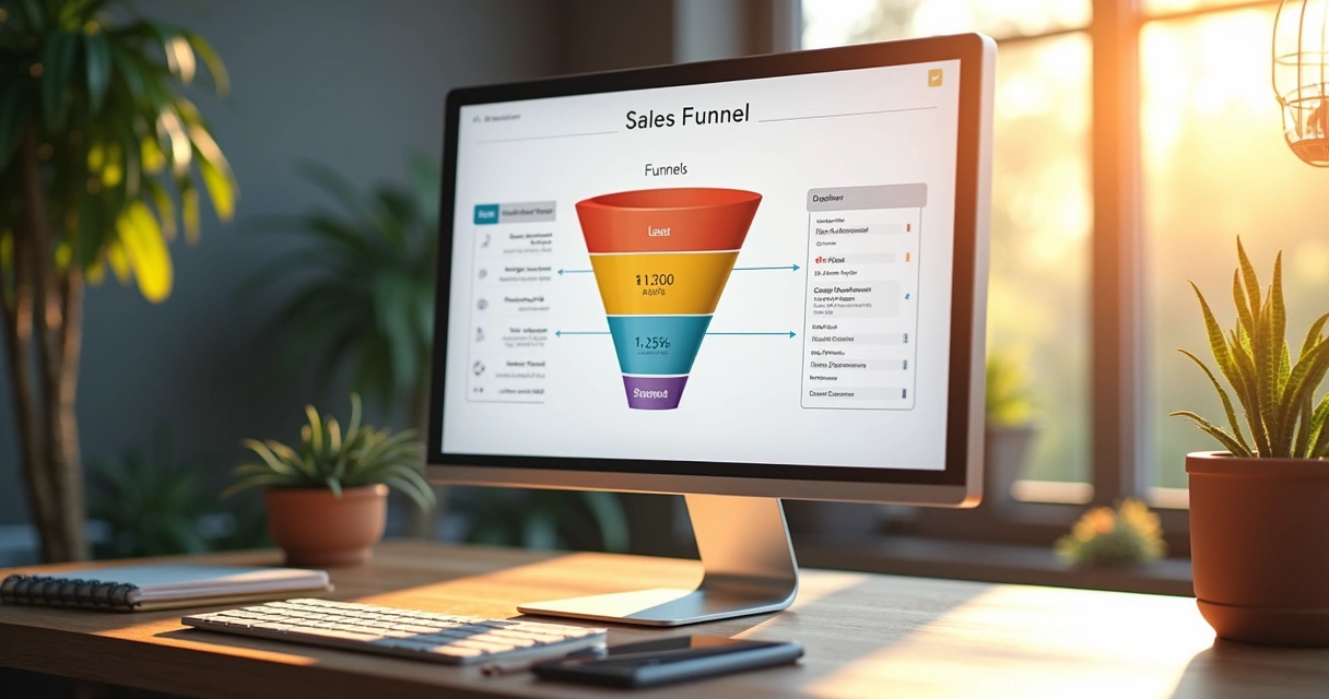 Tela mostra lead sendo automaticamente qualificado em etapas do funil 