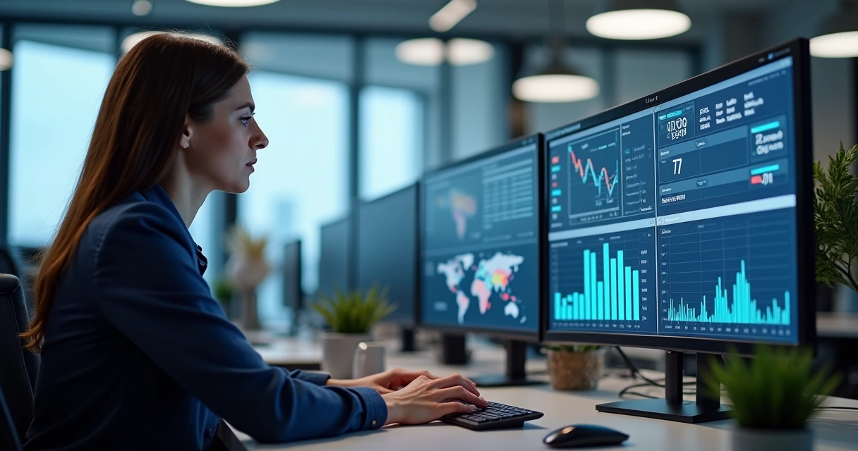 Colaborador aplicando conhecimento em ambiente de trabalho 