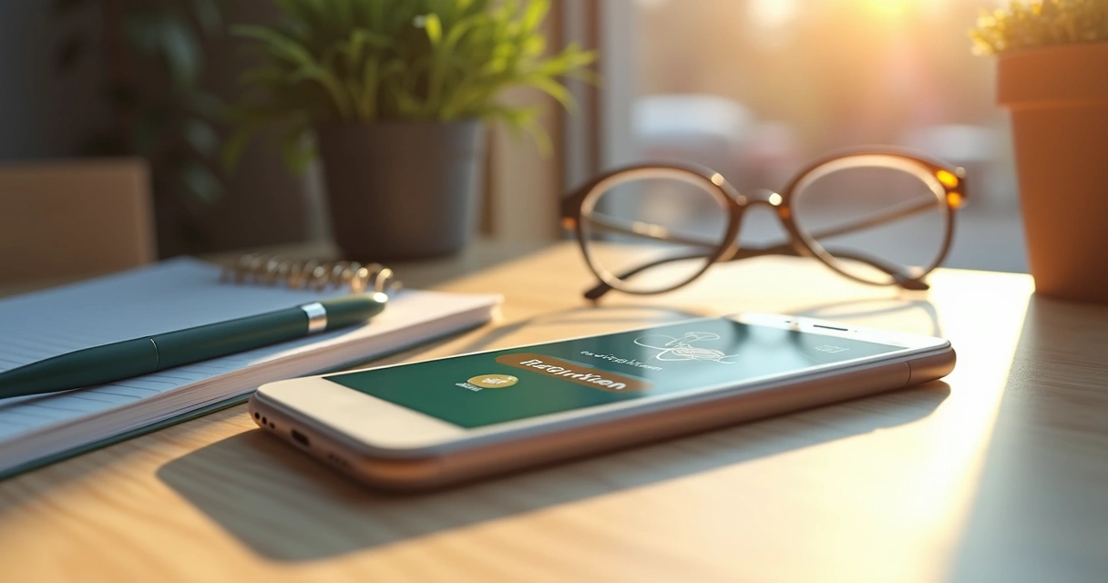 Aplicación de tarjeta de fidelidad en pantalla de smartphone