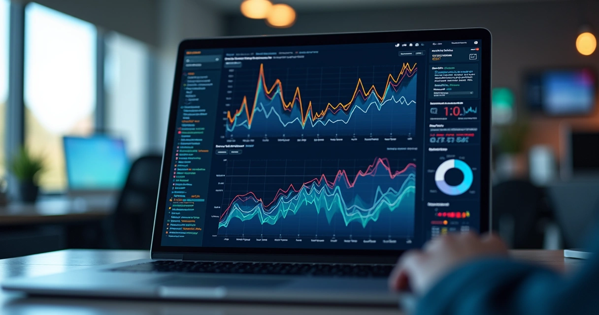 Dashboard mostrando análise preditiva e modelo de machine learning sobre lakehouse 