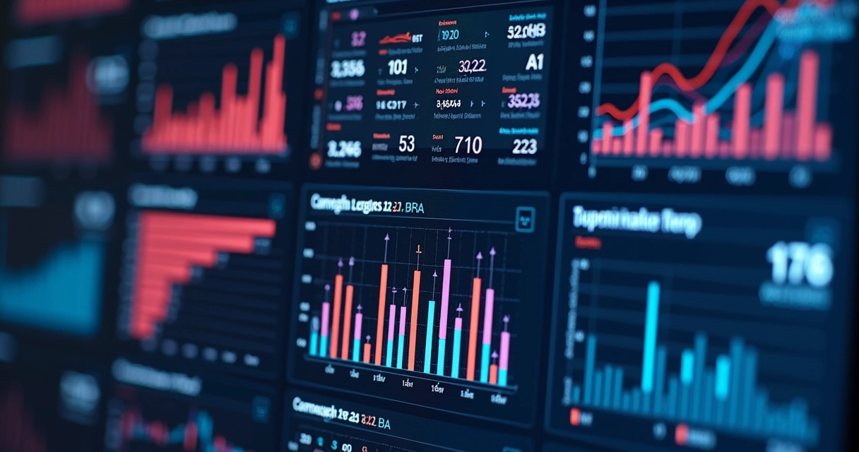 Dashboard mostrando aplicações práticas de machine learning em marketing digital 