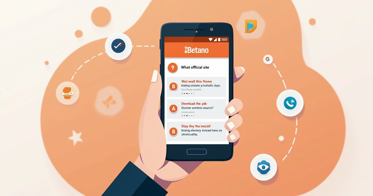 Tela de instalação do aplicativo Betano em Android 