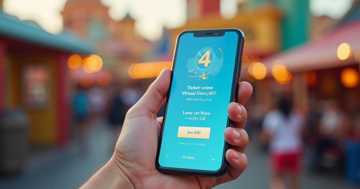 Aplicativo de fila virtual aberto em celular mostrando hora de embarque 