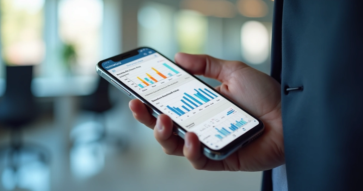 Aplicativo de IA analisando padrões de dados em tela 