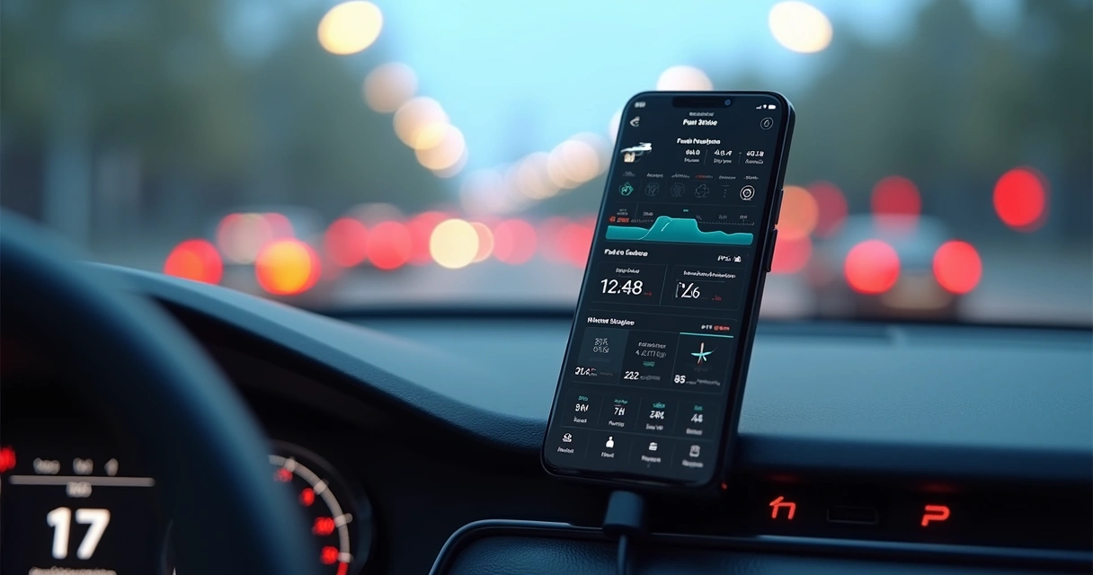 Aplicativo de monitoramento automotivo com gráficos em tempo real