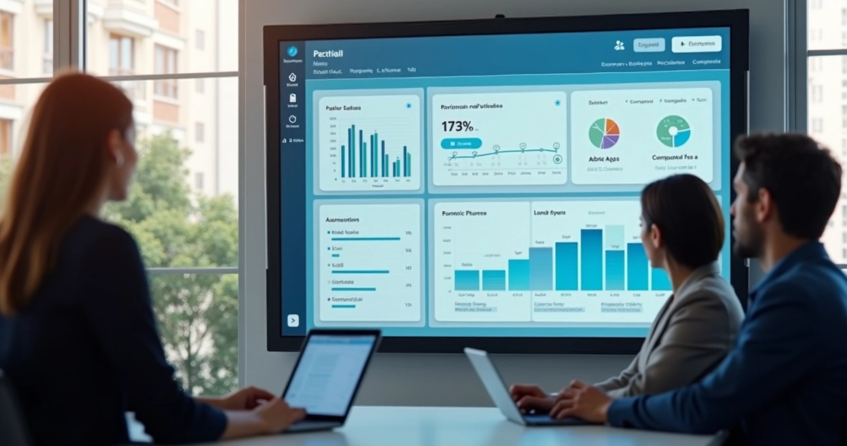 Dashboard de aplicativo com alertas de manutenção suave