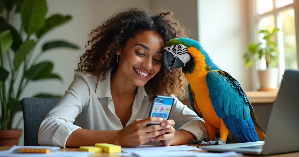 Pessoa segurando smartphone com design de aplicativo amigável 