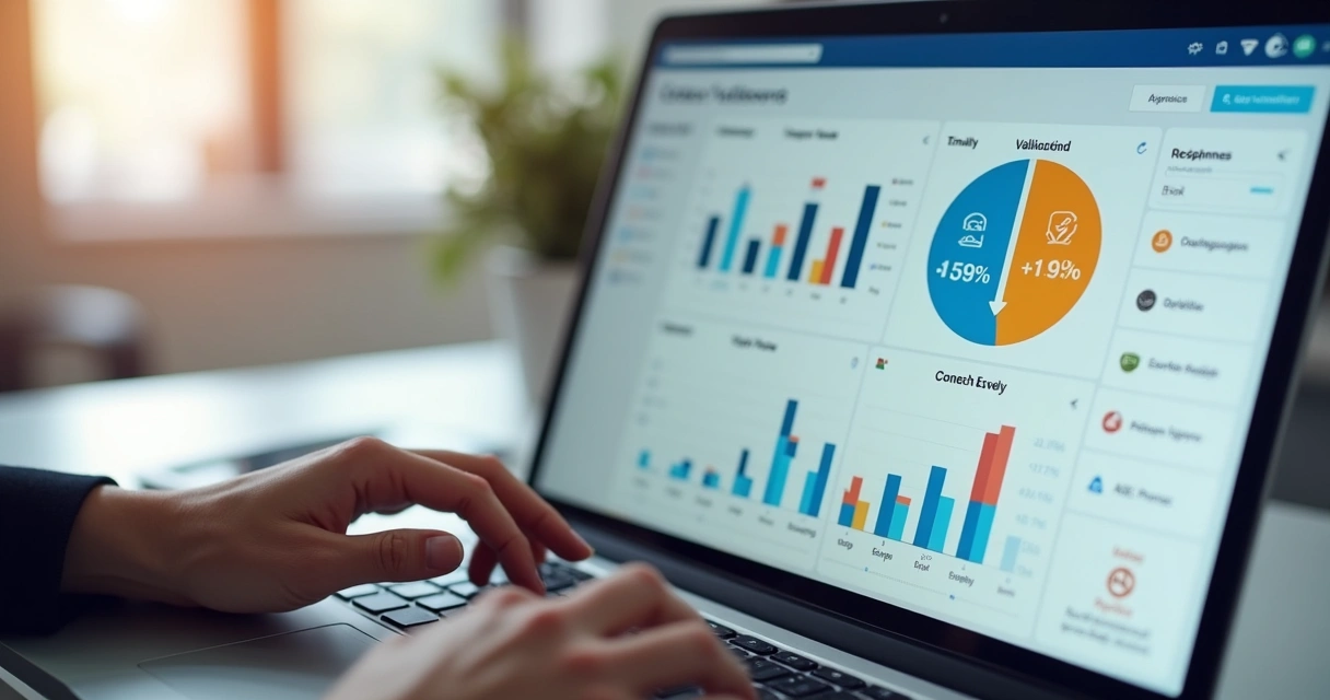 Dashboard de aplicativo mostrando validação de contatos de vendas 