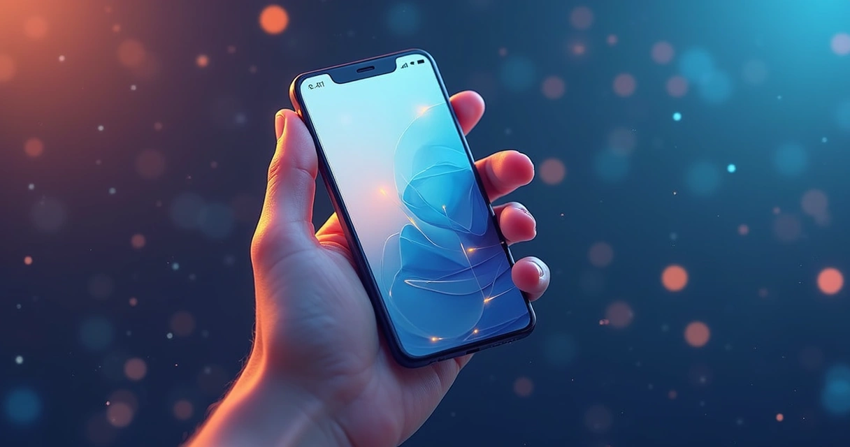 Celular com tela dividida mostrando app nativo e PWA lado a lado 