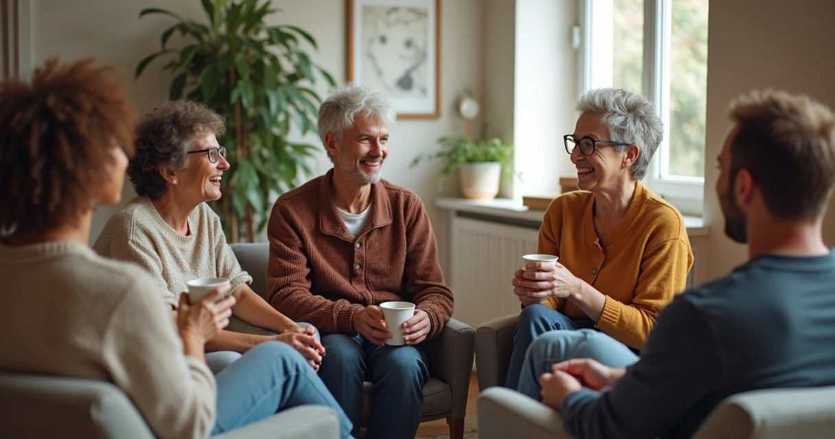 Grupo conversando sobre herpes genital