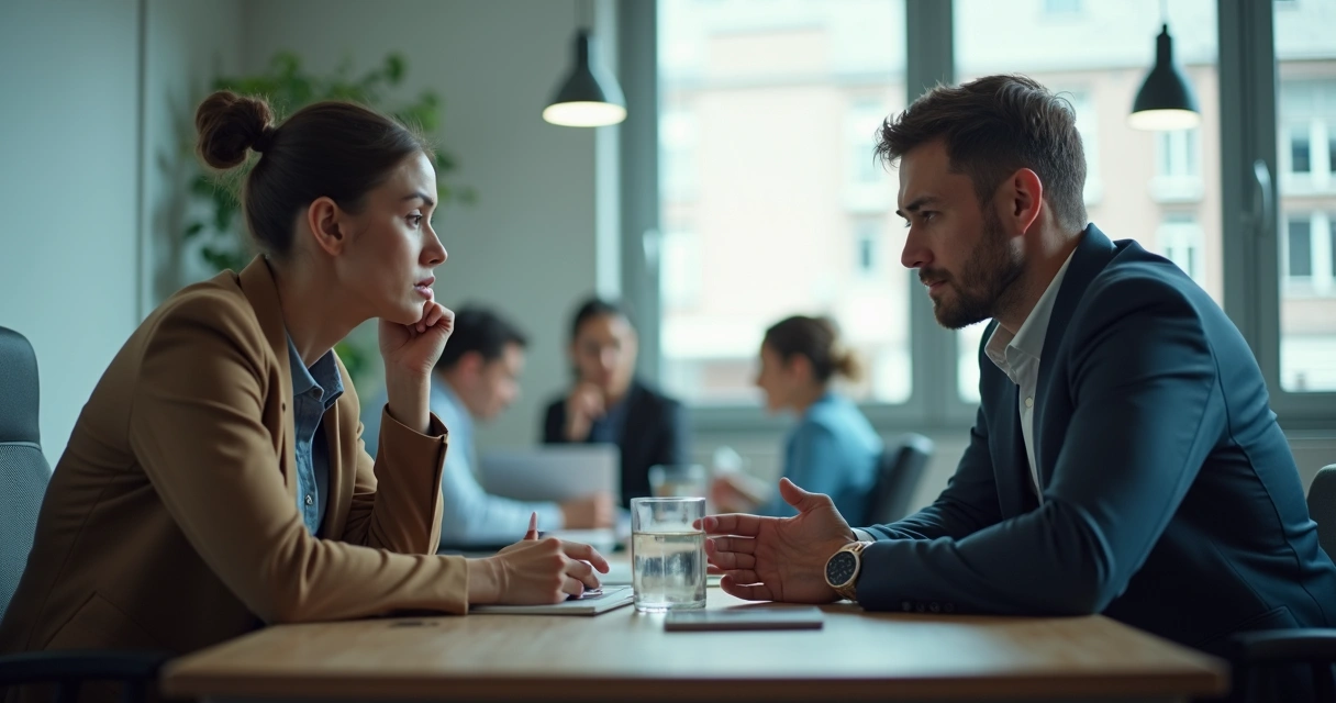 Colegas se apoiando em ambiente de trabalho colaborativo 