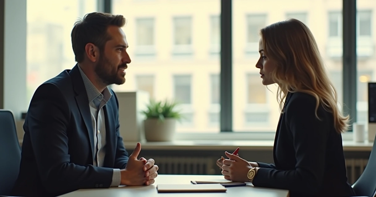 Conversa individual de apoio no trabalho