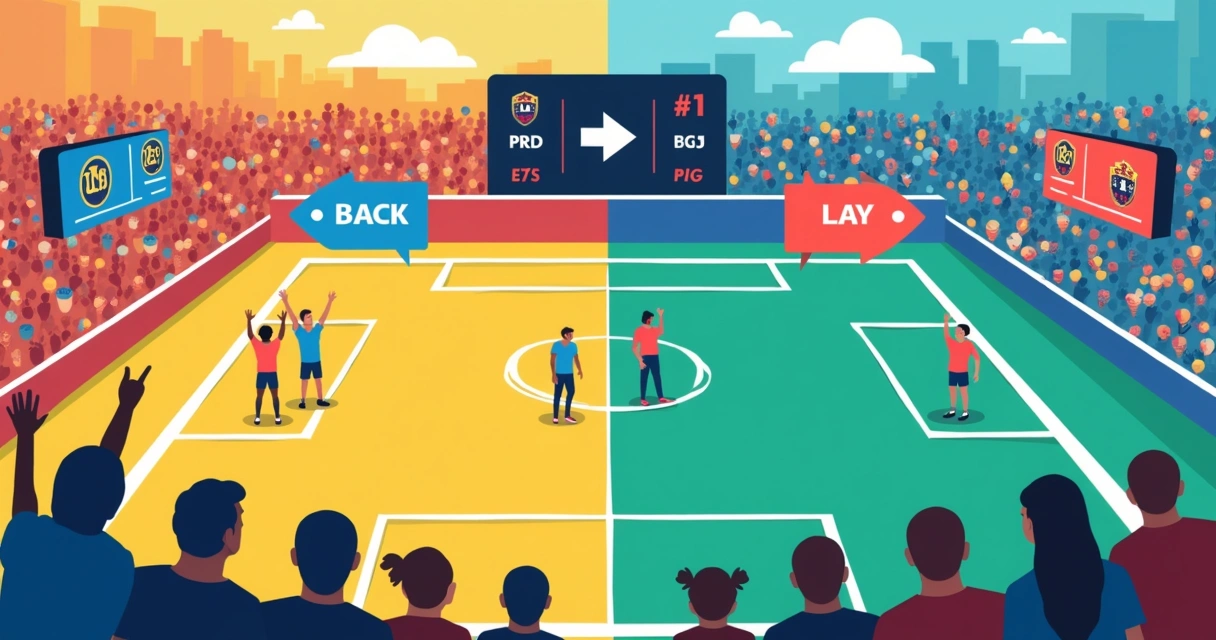 Quadro ilustrando diferença entre aposta Lay e aposta Back 
