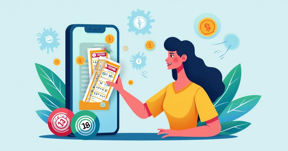 Pessoa apostando online em loteria brasileira 