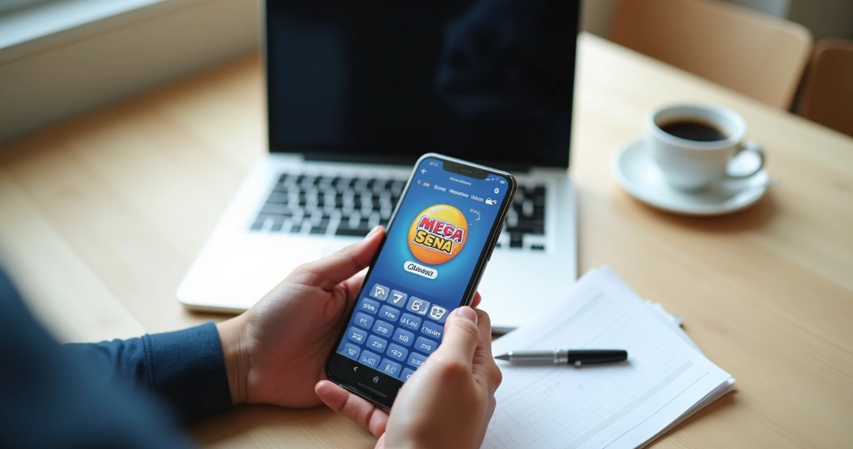 Aposta na Mega-Sena no celular 
