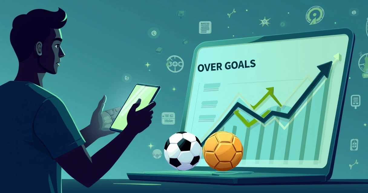 Gráfico representando estratégia de aposta em over gols 