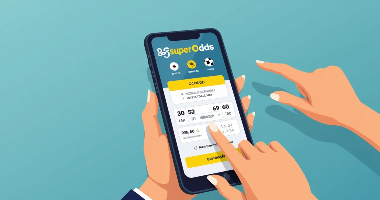 Tela de SuperOdds Betano em smartphone 