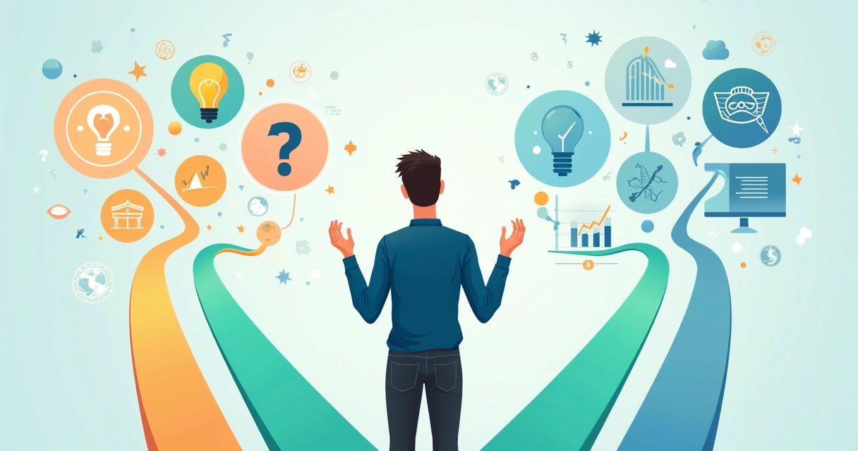 Homem dividido entre palpitar por feeling e analisar gráficos de apostas 