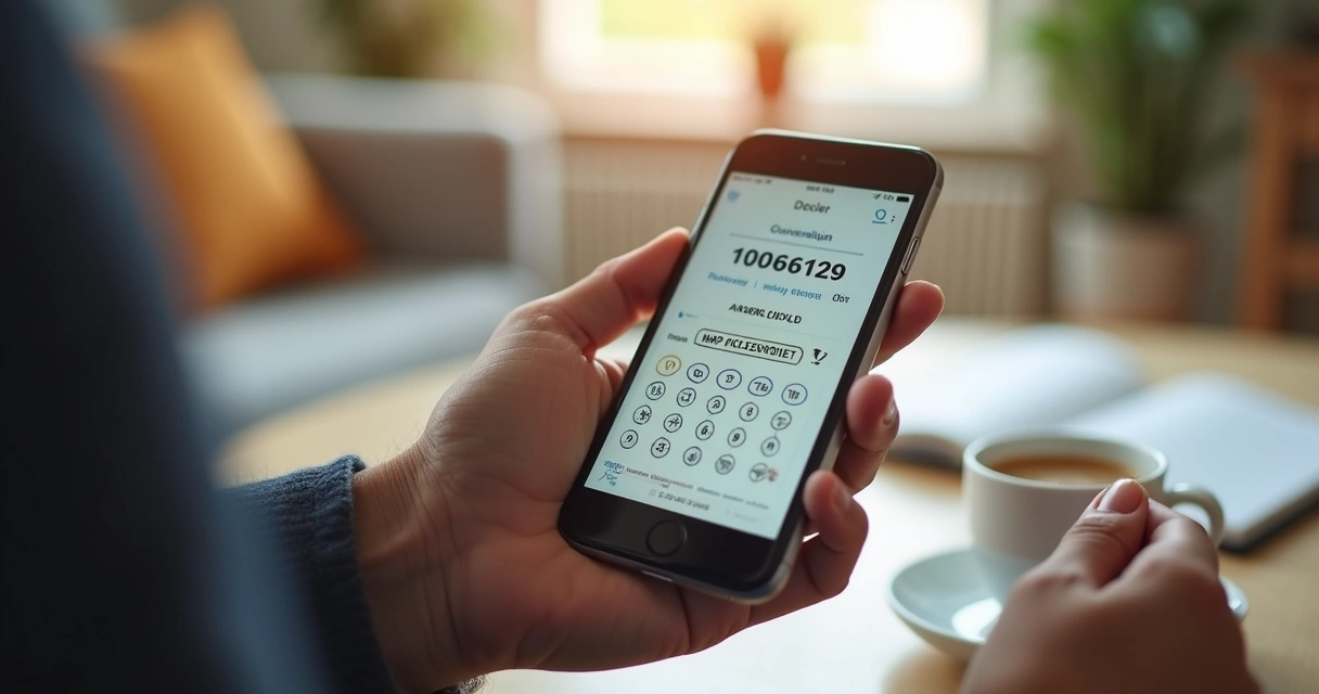 Pessoa apostando na Lotofácil pelo celular 