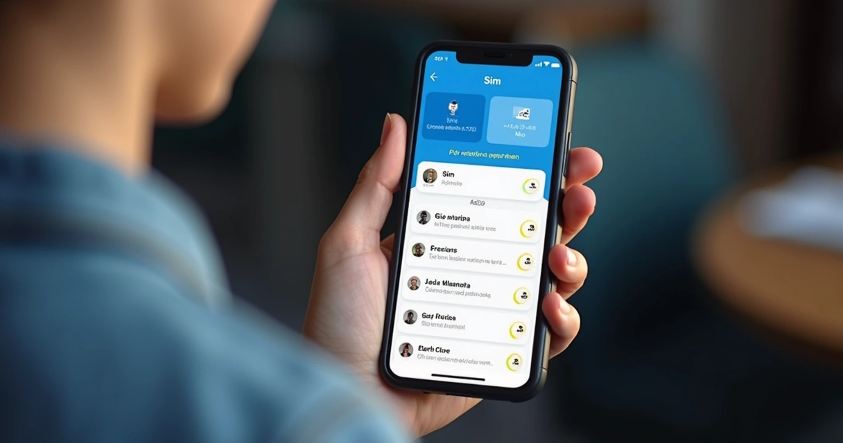 Pessoa segurando smartphone com tela de previsão online exibindo opções de sim e não